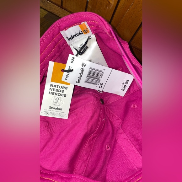 NWT TIMBERLAND PINK CAP - Picture 11 of 12